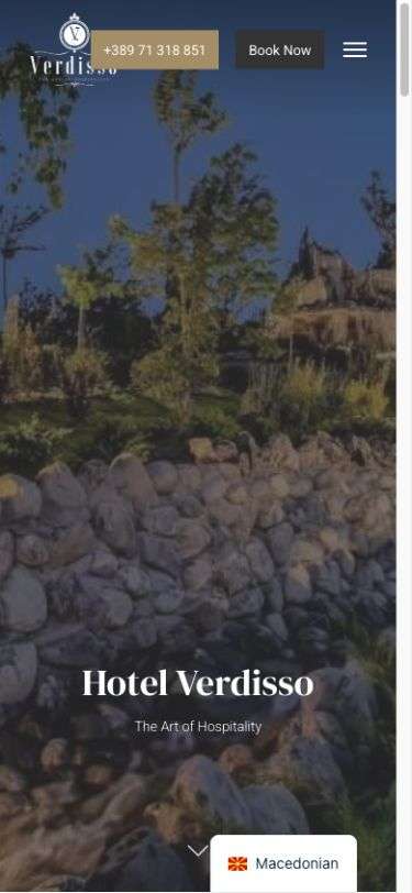 Hotel Verdisso – North Macedonia 3 Hotel Verdisso – πραγματικό mobile screenshot της αρχικής σελίδας